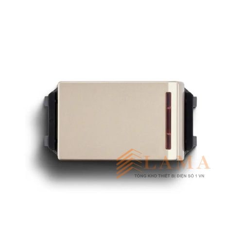 Công Tắc D 2 Tiếp Điểm Có Đèn Báo Dòng Halumie Màu Vàng Ánh Kim WEVH5033 7MYZ Panasonic
