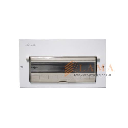 Tủ Điện Âm Tường 10 14 Modules Mặt + Đế Kim Loại NDP114 Nanoco