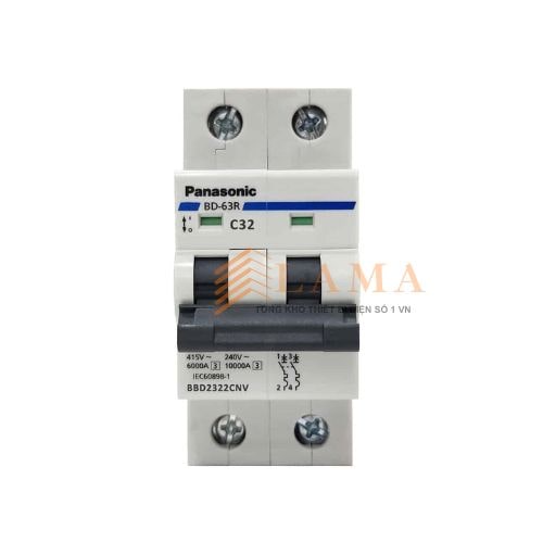 MCB 2p 32a Panasonic Dòng Ngắt 06kA BBD2322CNV