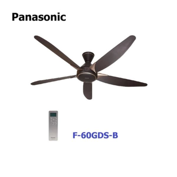 Quạt Trần 5 Cánh Panasonic F 60GDS B Chiều Dài Ty 28.8cm