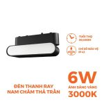 Đèn Led Thanh Ray Nam Châm Tán Quang 6W Chỉnh Gốc Nanoco