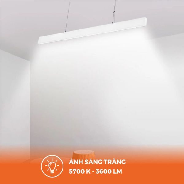 Đèn Thả Trần Nanoco 40W Màu Trắng Gốc Chiếu 120 Độ NLNF40W