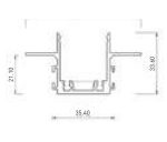 Kích Thước Thanh Ray Nam Châm Âm Trần NMG RR10.15.20 Nanoco