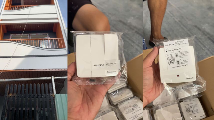 Thiết Bị Điện Panasonic Dòng Minerva Màu Trắng Công Trình Anh Đức